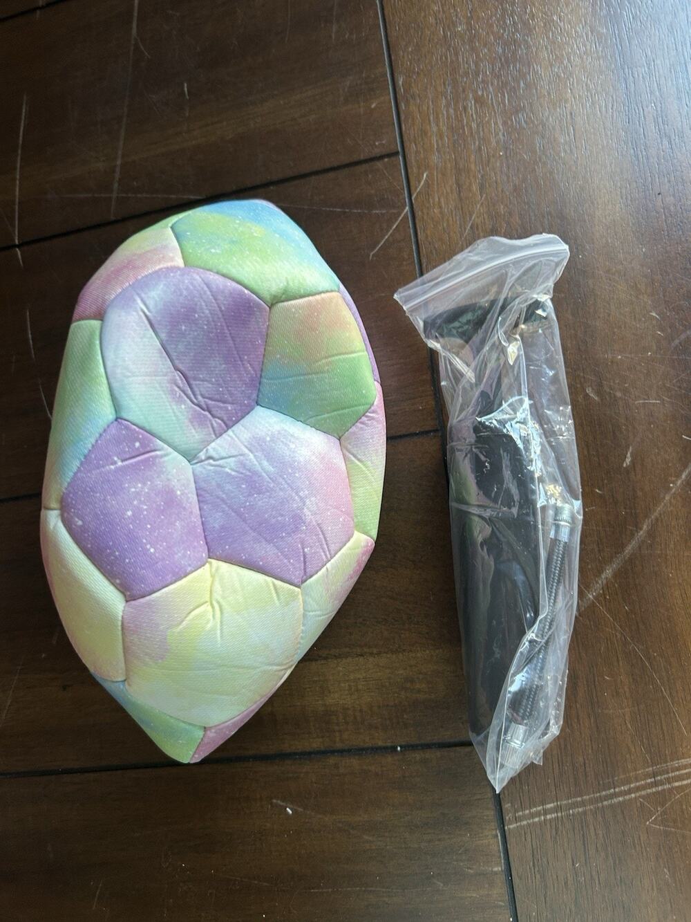 Picador Rainbow Soccer Ball with Pump New Open Box Outdoor Sports